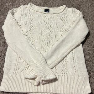 Womens Gap white knitted sweater